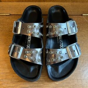 Birkenstock Arizona Diamond Metallic Anthracite 38 N